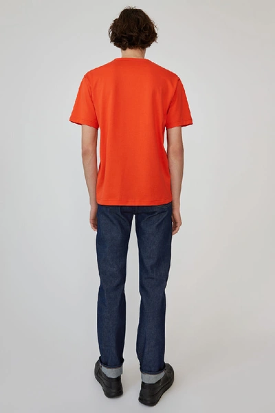 Shop Acne Studios Nash Face Paprika Red In Classic Fit T-shirt