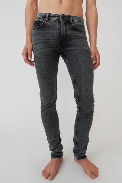 Shop Acne Studios North Black Marble Washed Black In Skinny Fit Jeans