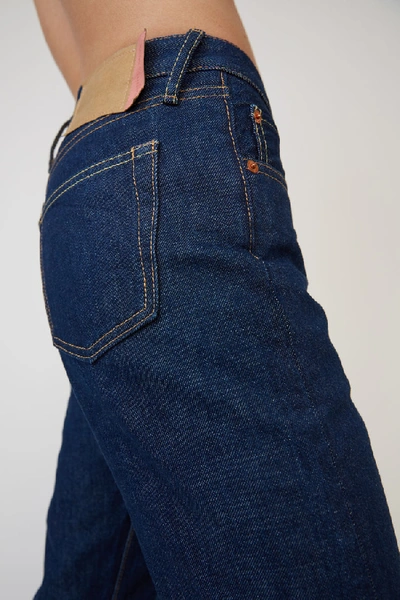 Shop Acne Studios 1996 Blue Water1 Indigo Blue In Classic Fit Jeans