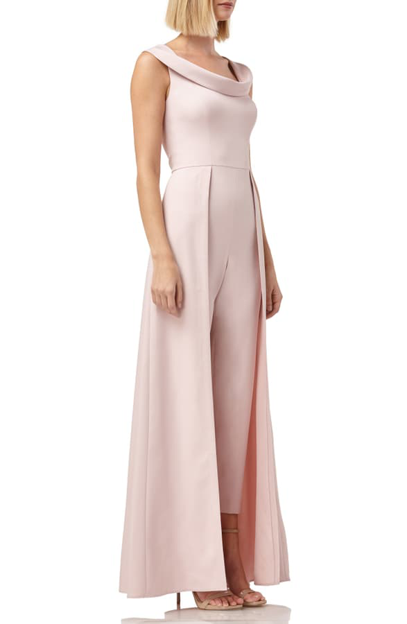 Kay Unger Jumpsuit Gown In Blush | ModeSens
