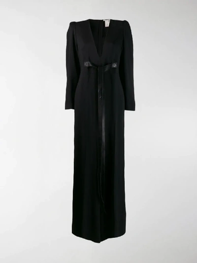 Shop Stella Mccartney Deep V-neck Jumpsuit In Black