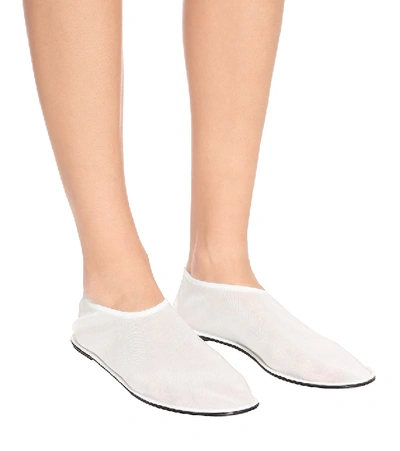 Shop The Row Sock Ballet Flats In White