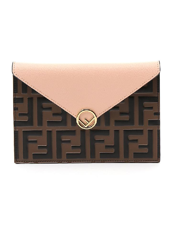 Fendi Ff Envelope Clutch Bag In Multi 