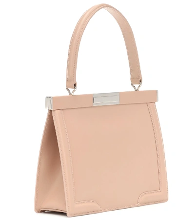 Shop Alaïa Cecile 26 Leather Shoulder Bag In Pink