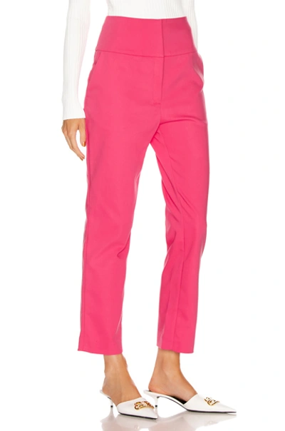 Shop Grlfrnd Cameron Trousers In Bright Pink