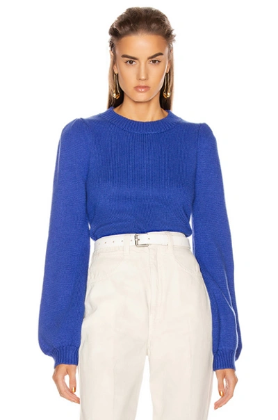 Shop Grlfrnd Penelope Sweater In Princess Blue