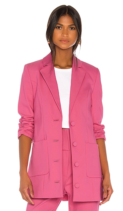 Shop Grlfrnd Jeane Suit Jacket In Bright Pink