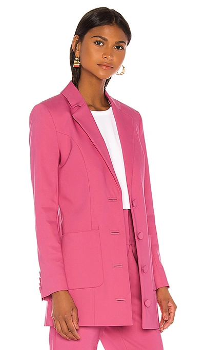 Shop Grlfrnd Jeane Suit Jacket In Bright Pink