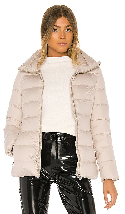 Shop Add Short Down Jacket In Beige