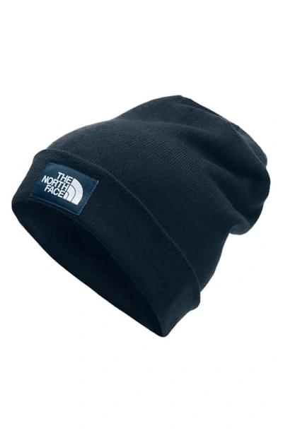 Shop The North Face Dock Worker Recycled Beanie - Blue In Urban Navy/ Blue Wing Teal