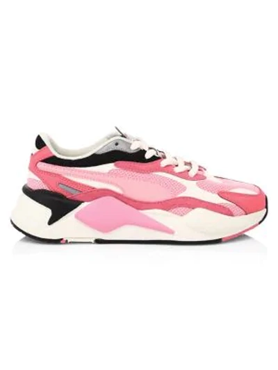 Shop Puma Women's Rs-x Puzzle Mesh Trainers In Pink