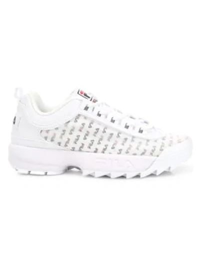Shop Fila Disruptor Ii Clear Sneakers In White Multi