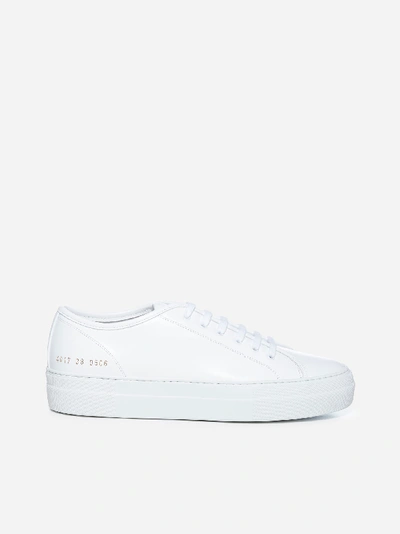 Shop Common Projects Tournament Low Leather Sneakers