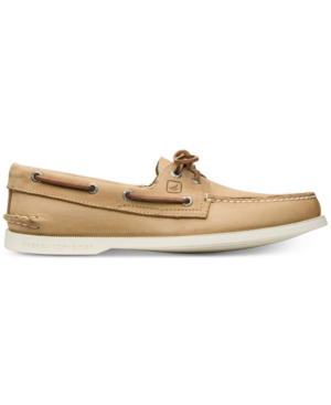 cream boat shoes