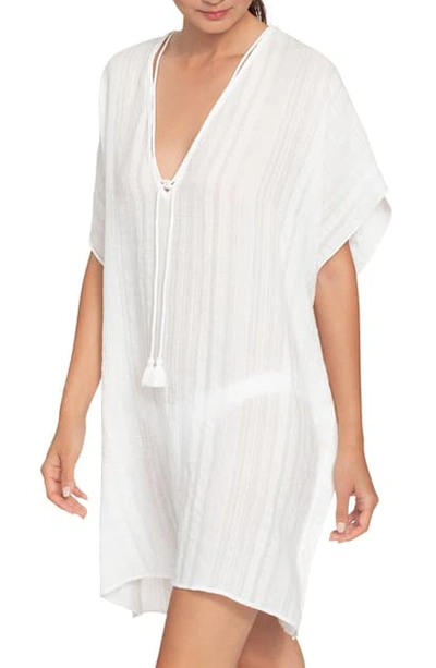 Shop Robin Piccone Cover-up Caftan In White