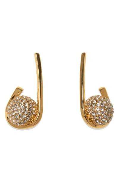 Shop Vince Camuto Fireball Loop Earrings In Gold