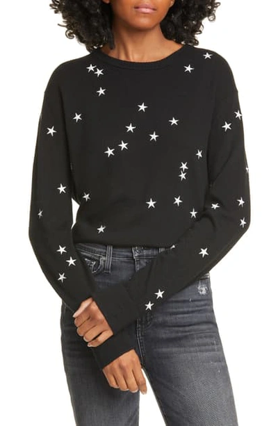 Shop Equipment Nartelle Embroidered Star Sweater In Trueblack