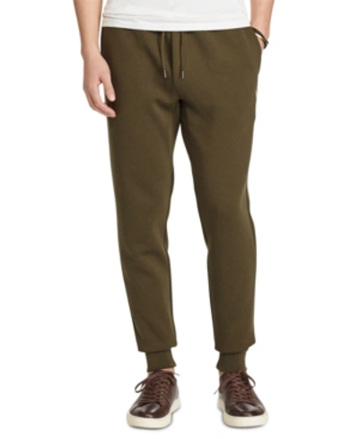 Shop Polo Ralph Lauren Men's Big & Tall Double-knit Joggers In Company Olive