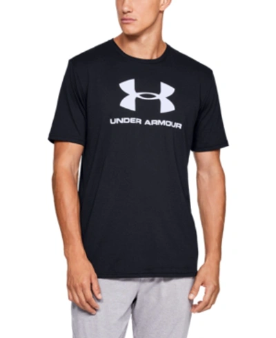 Shop Under Armour Men's Sportstyle Logo T-shirt In Black