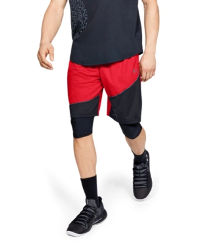 Shop Under Armour Men's Baseline 10" Shorts In 600 Red