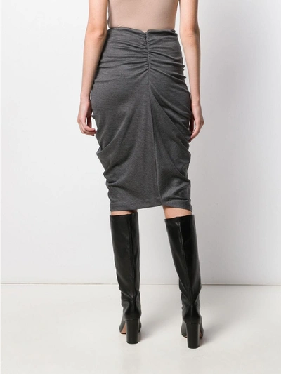 Shop Isabel Marant Datisca Wool Skirt In Grey