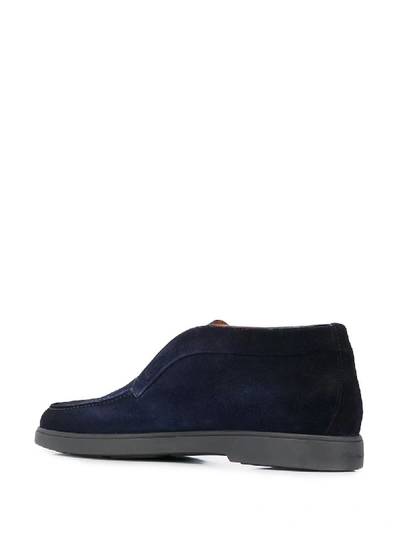 Shop Santoni Suede Shoes In Blue