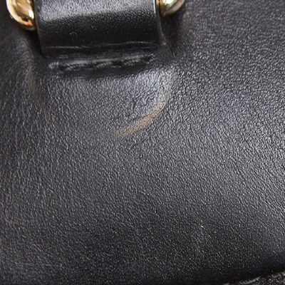 Pre-owned Gucci Diamante Canvas Sukey Handbag In Black