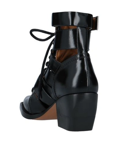 Chloé Rylee Cutout Glossed-leather Ankle Boots In Black