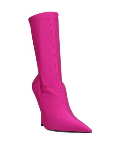 Shop Balenciaga Ankle Boot In Fuchsia