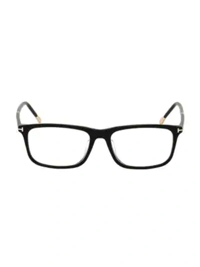 Shop Tom Ford 57mm Rectangle Optical Glasses In Black