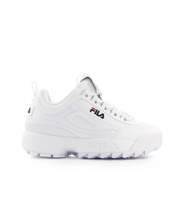 fila heritage disruptor low wmn white