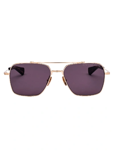 Shop Dita Sunglasses In White Gold