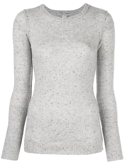 Shop Autumn Cashmere Speckled Inside-out Jumper In Grey
