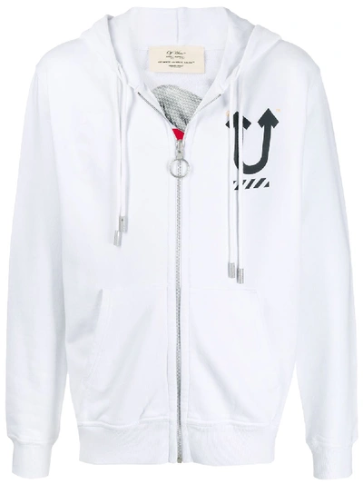 Shop Off-white X Undercover Hand Print Hoodie In White