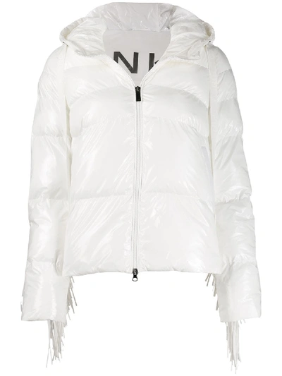 Shop Pinko Campari Down Jacket In White