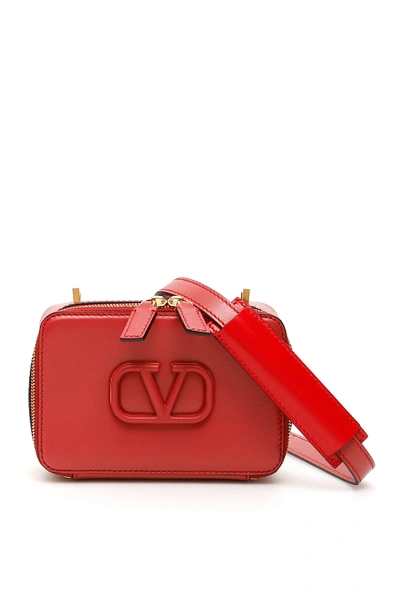 Shop Valentino Vsling Camera Bag In Rock Pink (red)