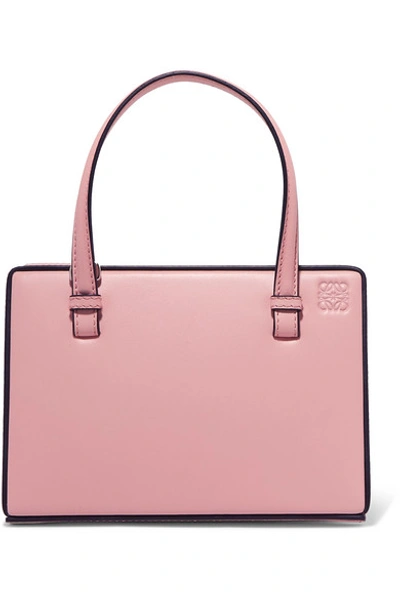 Shop Loewe Postal Small Leather Tote In Pink