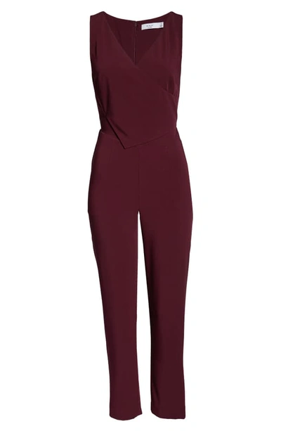 Shop Ali & Jay Sleeveless Slim Leg Asymmetrical Jumpsuit In Fig