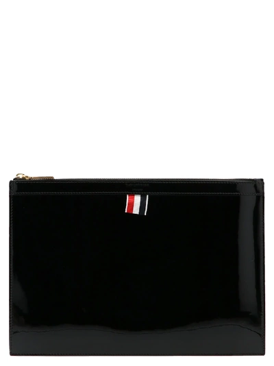 Shop Thom Browne Zipper Tablet Case In Black