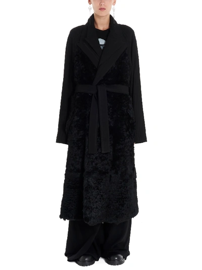 Shop Ann Demeulemeester Trench In Black