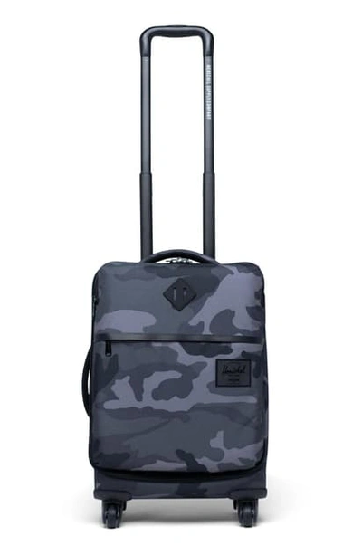 Shop Herschel Supply Co Highland 22-inch Wheeled Carry-on - Black In Night Camo