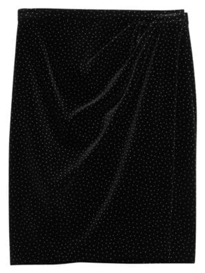Shop Theory Plelated Wrap Skirt In Black White