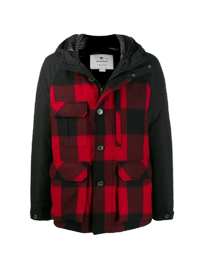 Shop Woolrich Checked Jacket In Black