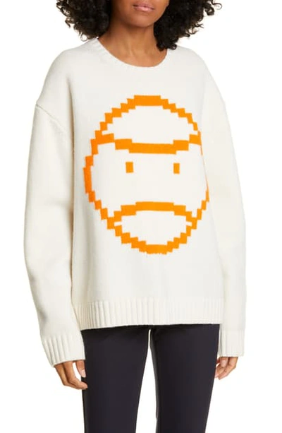 Shop Tory Sport Little Grumps Merino Wool Sweater In Snow White