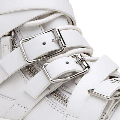 Shop Giuseppe Zanotti Happy Sneakers In White