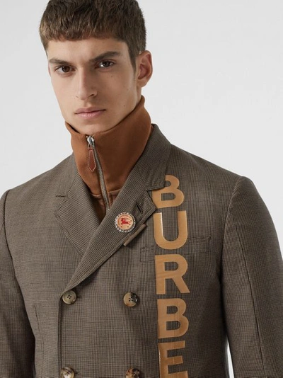 Shop Burberry Palladium-plated Bottle Cap Brooch In Palladio