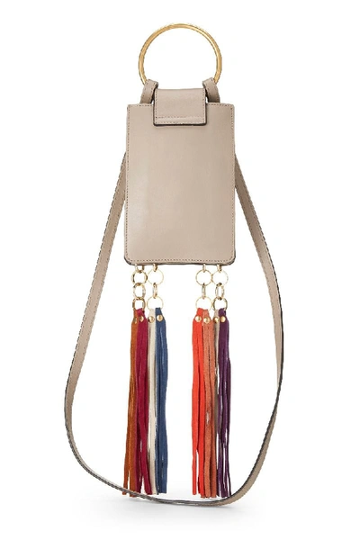 Pre-owned Chloé Grey Suede Jane Bracelet Crossbody