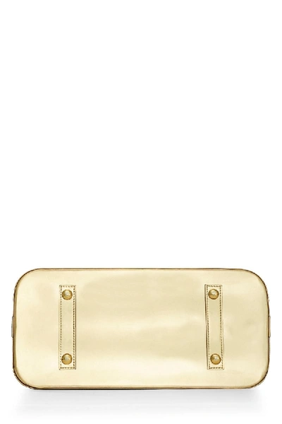 Pre-owned Louis Vuitton Gold Monogram Miroir Alma Gm