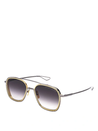 Shop Dita System One Silver-tone Sunglasses