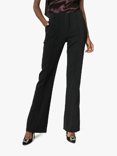 Shop Carolina Herrera High Waist Trousers In Black